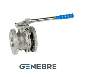 Кран шаровый Genebre 2529 корпус: CF8M / CF8M / PTFE, полнопроходной, фланец / фланец, рычаг (PN 40, DN 80, 2529 11 80)